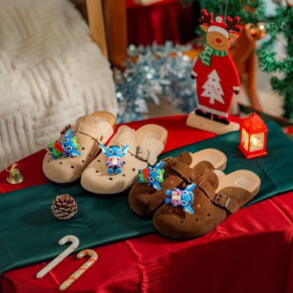 Stitch Suede Charm Sandals 史迪奇磨砂拖
